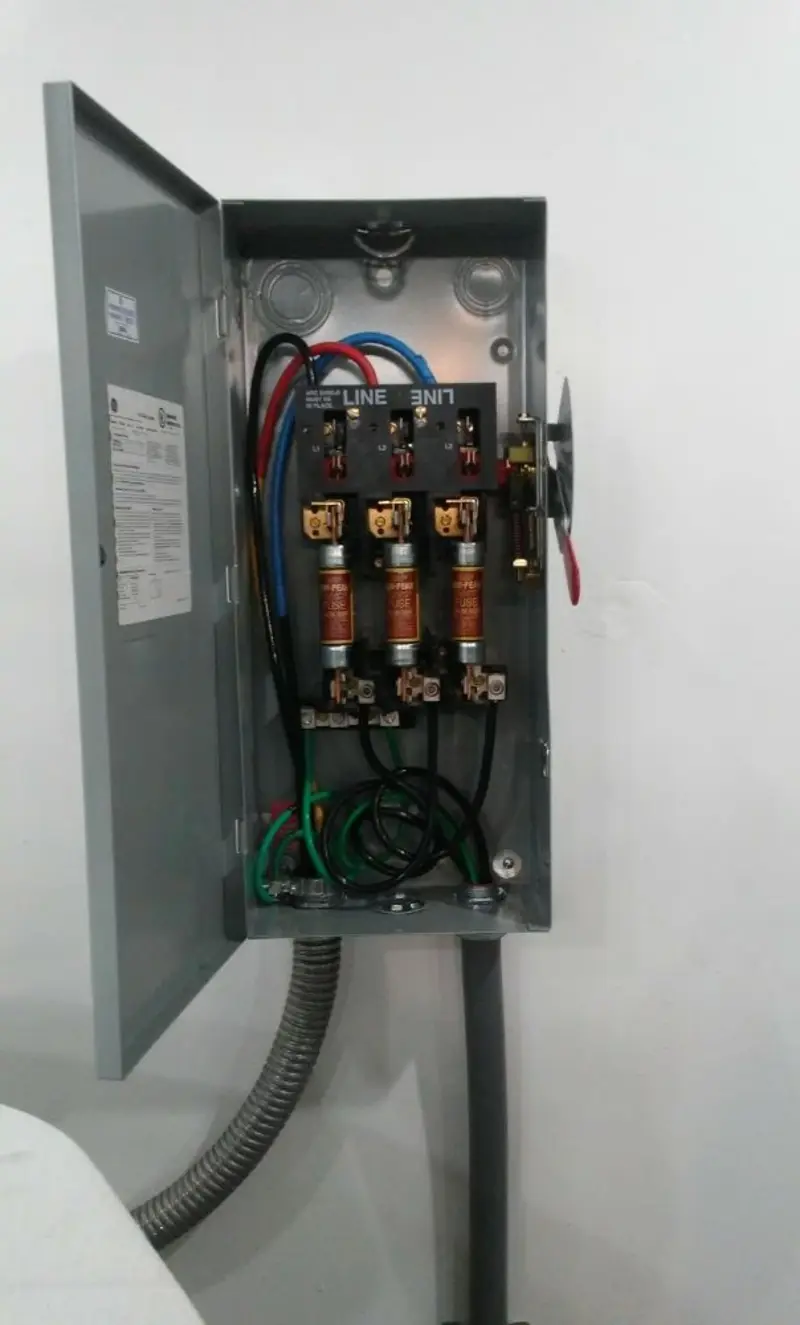 Three-phase disconnect switch installed for Electrical Wiring & Rewiring in Pikeville